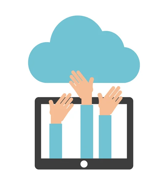 Cloud computing — Stockvector