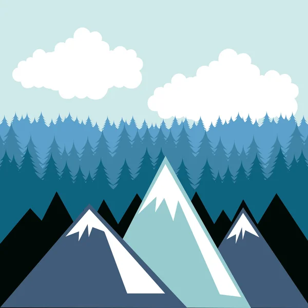 Concepto forestal — Vector de stock