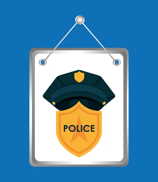 Escudo de policía — Vector de stock