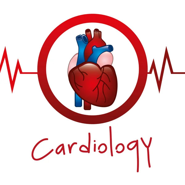 Icono de cardiología — Vector de stock