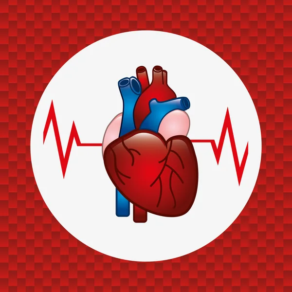 Icona di cardiologia — Vettoriale Stock