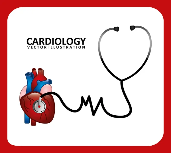 Cardiology icon — Stock Vector