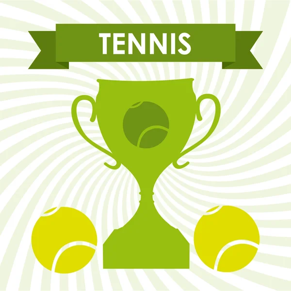 Tenis Deporte — Vector de stock