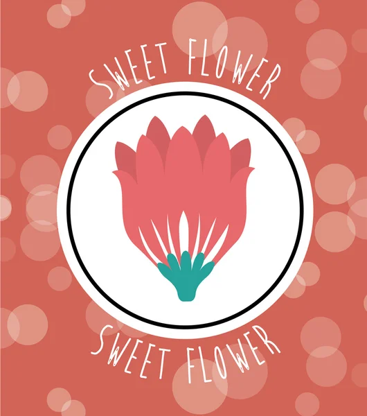 Tarjeta floral — Vector de stock