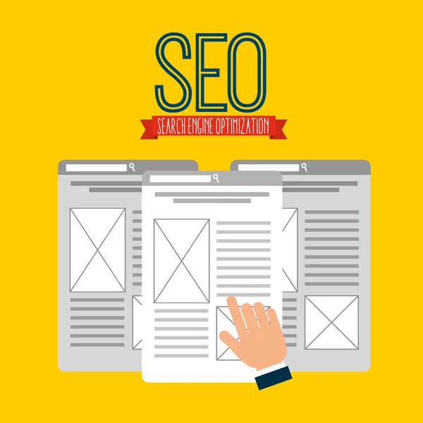 Концепция SEO — стоковый вектор