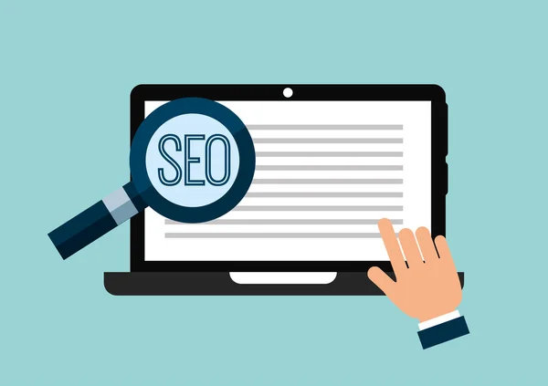 Концепция SEO — стоковый вектор