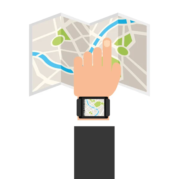 Icône GPS — Image vectorielle