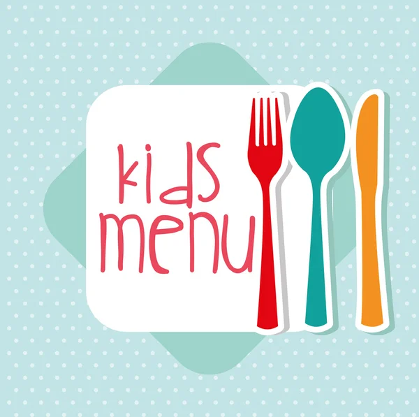 Kindermenu — Stockvector