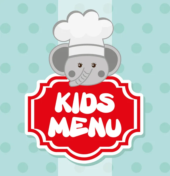 Kids menu — Stock Vector