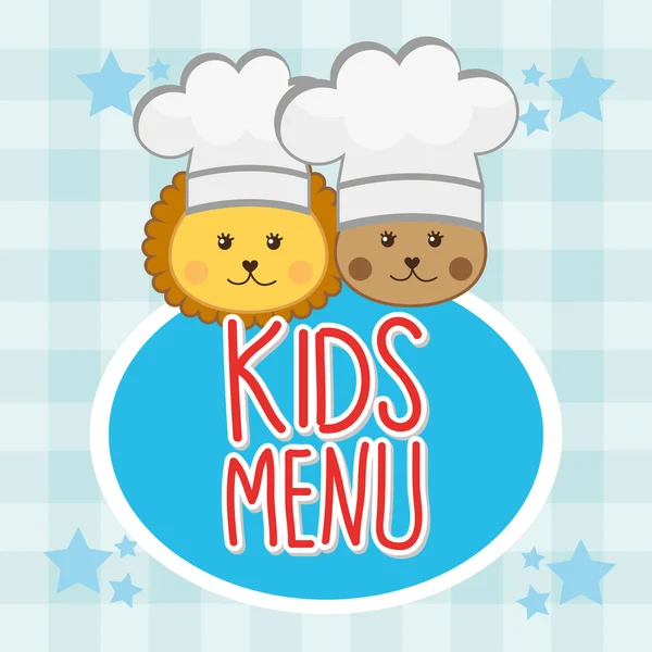 Kids menu — Stock Vector