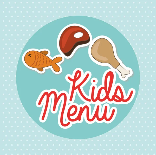 Kindermenu — Stockvector