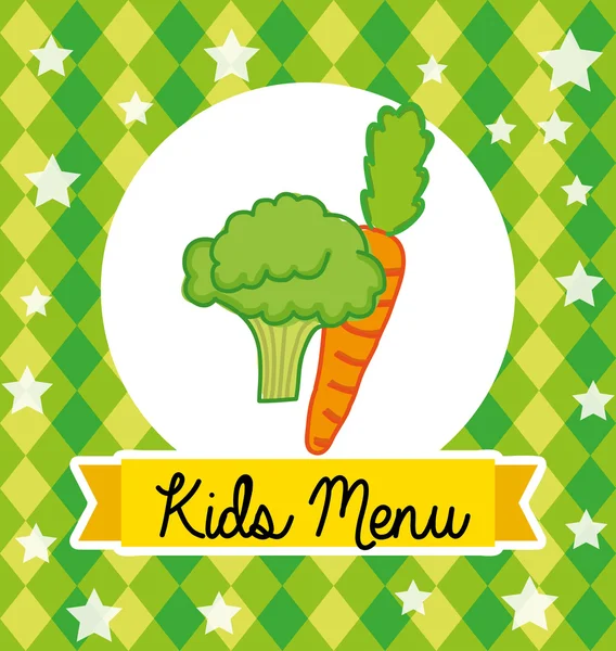 Kids menu — Stock Vector