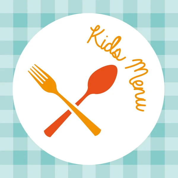 Kids menu — Stock Vector