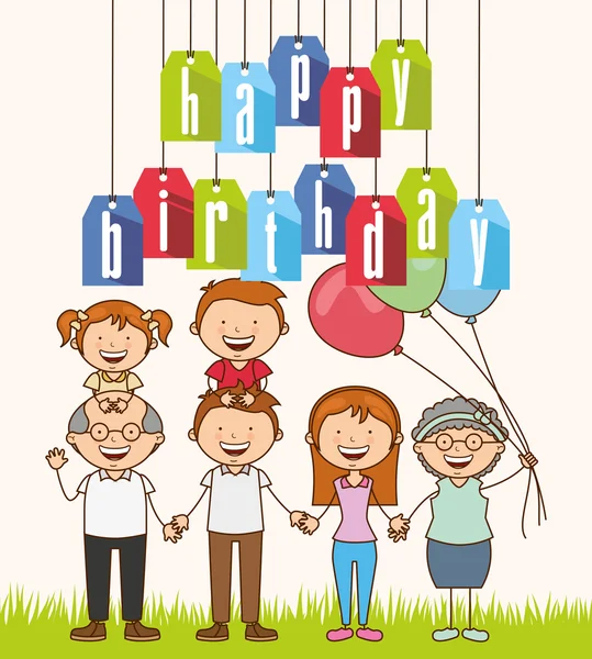 Happy birthday — Stock Vector