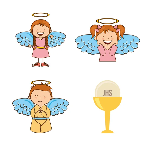 Милые ангелы — стоковый вектор