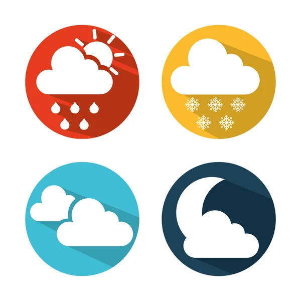 Weather symbols — Stock Vector