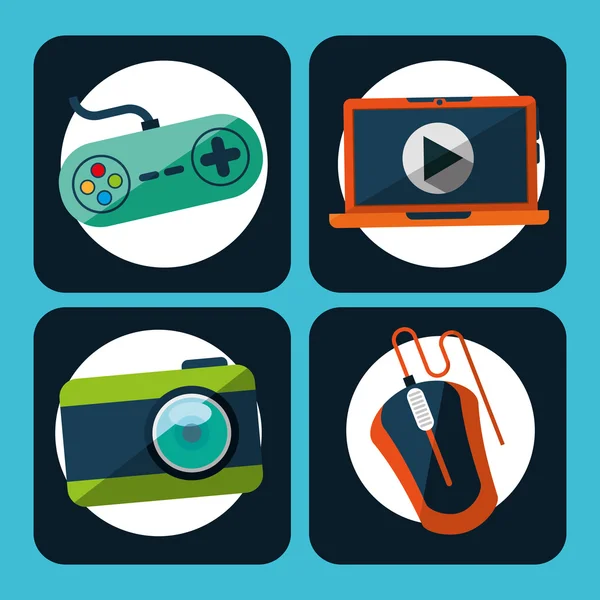 Gadgets icons — Stock Vector