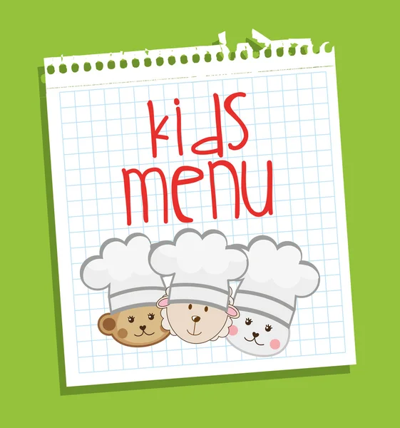 Kids menu — Stock Illustration Kids menu Stock Vector