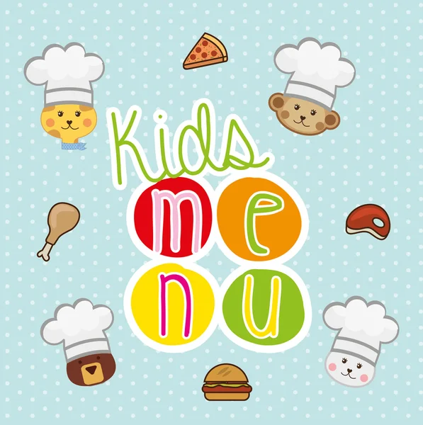 Kids menu — Stock Illustration Kids menu Royalty Free Stock Illustrations