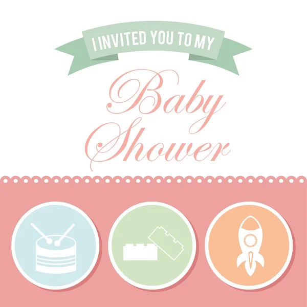 Baby shower — Wektor stockowy