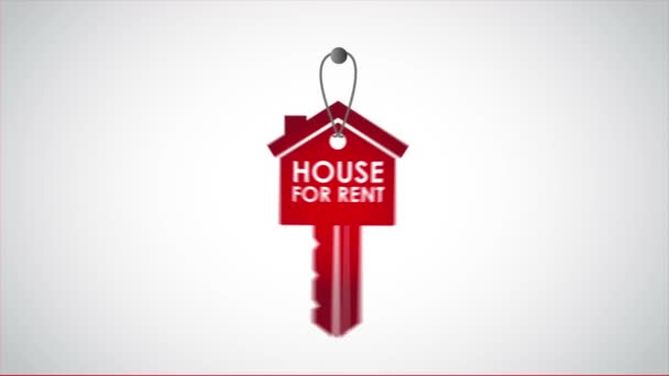 House for rent, Video animation — Stock Video