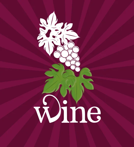 Illustration de conception de vin — Image vectorielle