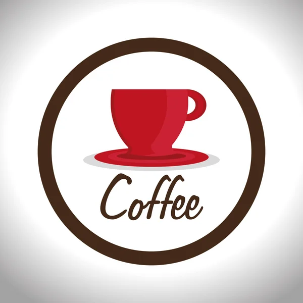 Ilustración de diseño de café — Vector de stock