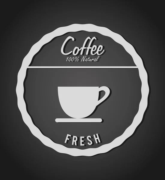 Ilustración de diseño de café — Vector de stock