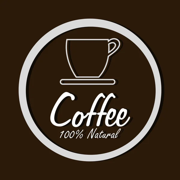 Ilustración de diseño de café — Vector de stock