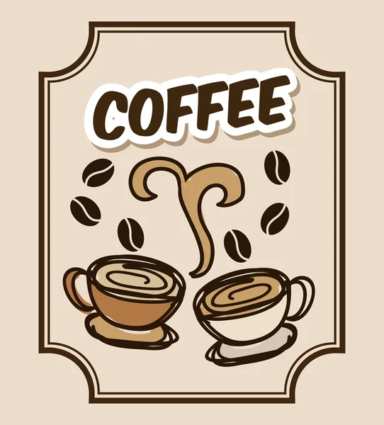 Delicioso café — Vetor de Stock