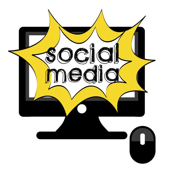 Social media — Stock Vector