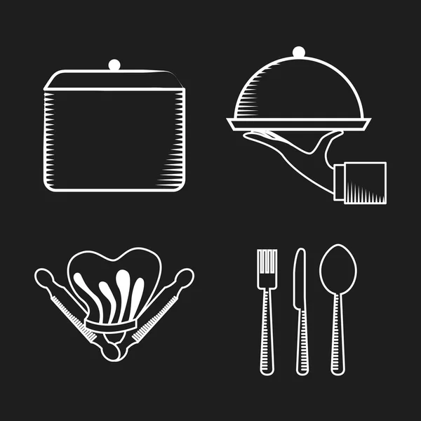 Menu tableau noir — Image vectorielle