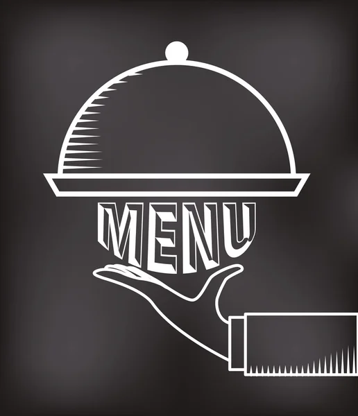 Menu tableau noir — Image vectorielle