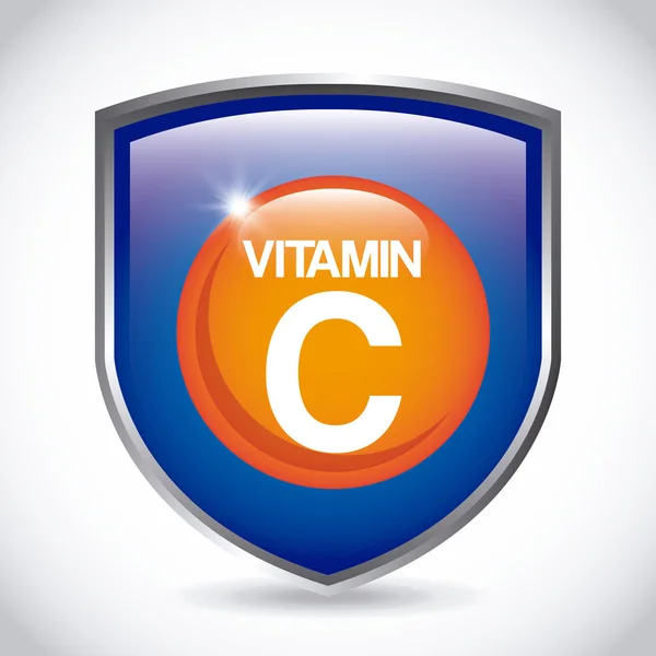 Vitamina C — Vector de stock