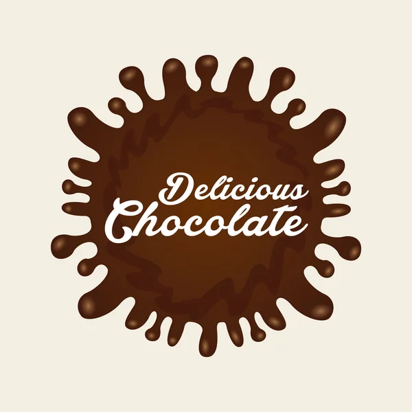 Delicious chocolate — Stock Vector
