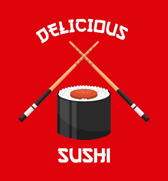 Delicioso sushi — Vetor de Stock