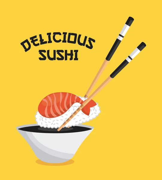 Delizioso sushi — Vettoriale Stock