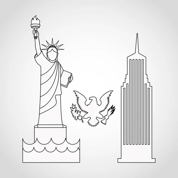 USA embleem — Stockvector