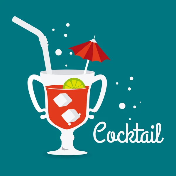 Cocktail design. — Stock Vector