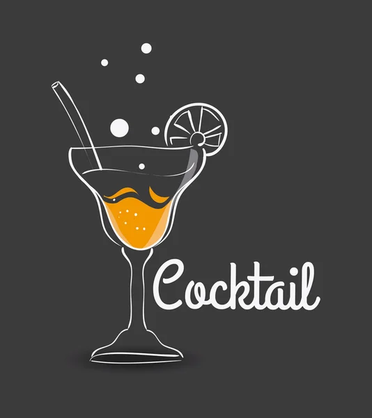 Design cocktail . — Vettoriale Stock