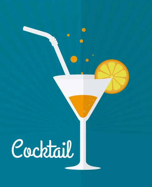 Design cocktail . — Vettoriale Stock