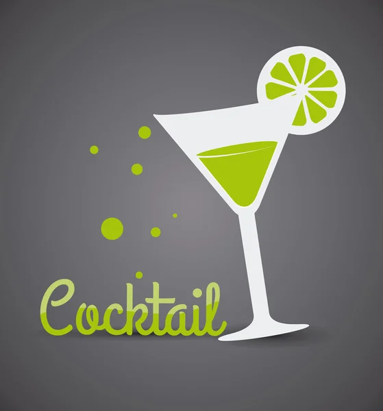 Conception de cocktail . — Image vectorielle