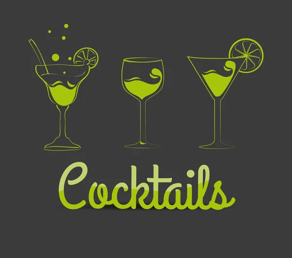 Cocktail Design. — Stock vektor