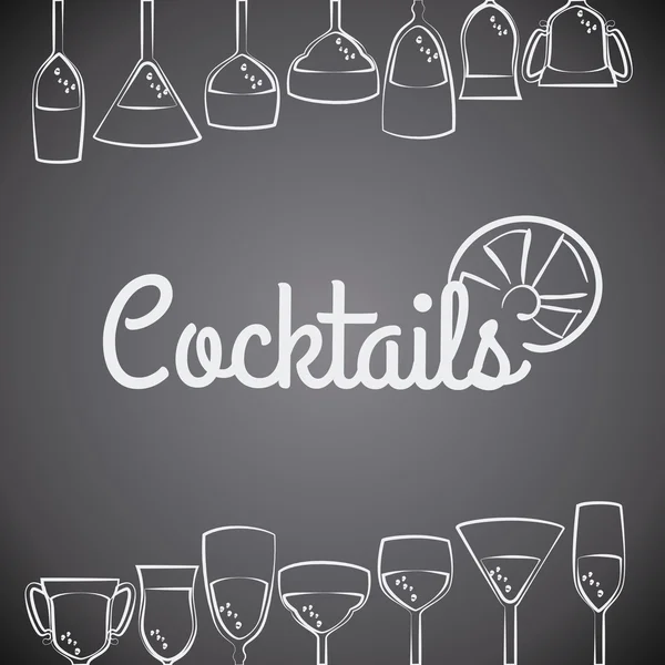 Conception de cocktail . — Image vectorielle