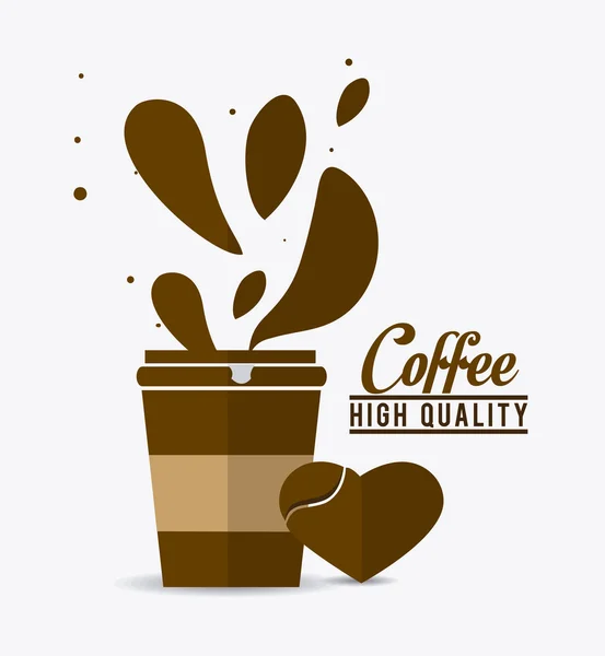 Diseño de café . — Vector de stock