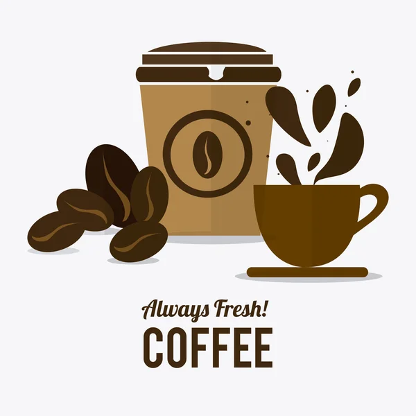 Koffie ontwerp. — Stockvector