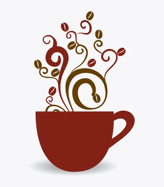 Design del caffè . — Vettoriale Stock