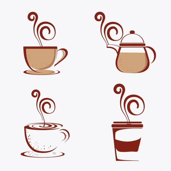 Conception de café . — Image vectorielle