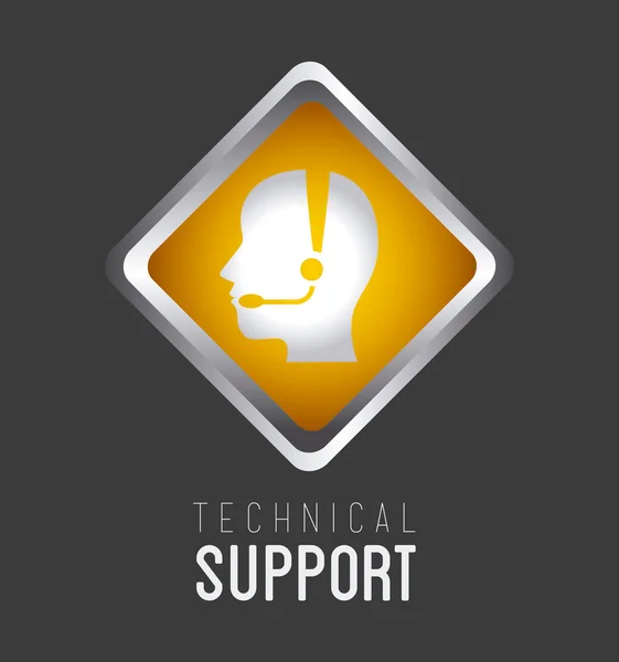 Teknisk support design. — Stock vektor