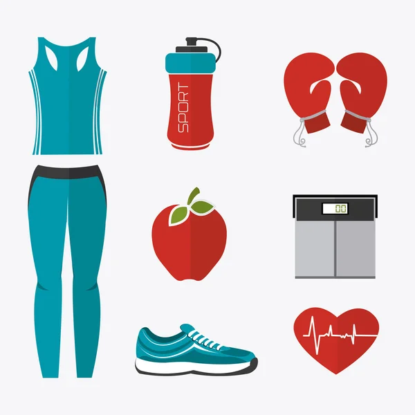 Diseño de fitness . — Vector de stock